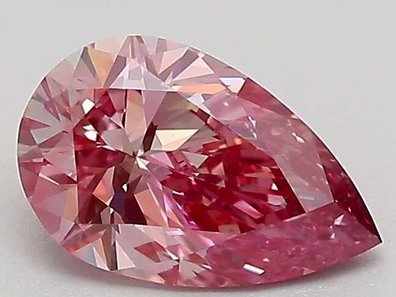 1.00 Ct. Fancy Vivid Pinkish Purple Pear Lab-Grown Diamond