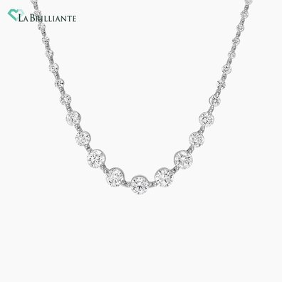 Marseille Lab Diamond Riviere Necklace (6 1/8 ct. tw.) in 18K White Gold