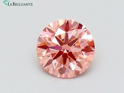 Round 1.41 Ct. Fancy Vivid Pink IF Lab-Grown Diamond