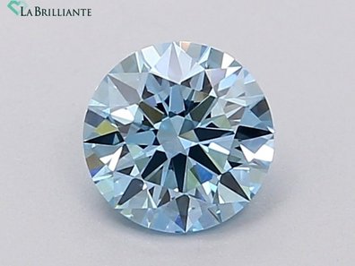 Round 1.46 Ct. Fancy Vivid Blue VS1 Lab-Grown Diamond