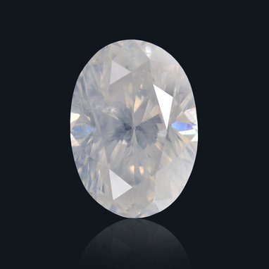 White Hue Oval Cut Diamond