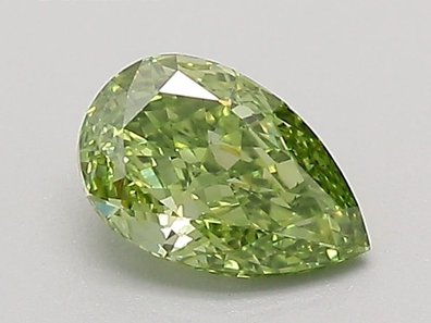 Green lab-grown diamond