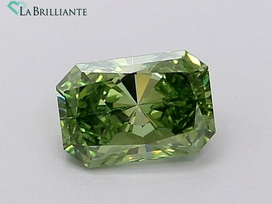 Radiant 1.79 Ct. Fancy Vivid Green VS1 Lab-Grown Diamond