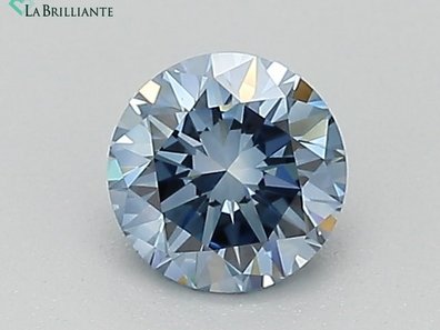 Round 2.43 Ct. Fancy Vivid Blue VVS2 Lab-Grown Diamond