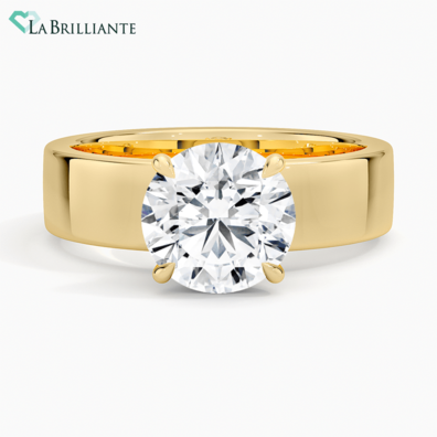 Alden Lab Diamond Engagement Ring in 18K Yellow Gold