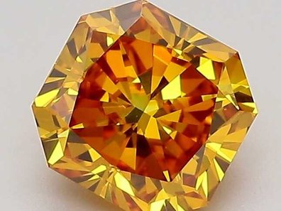 Orange Lab-Grown Diamond