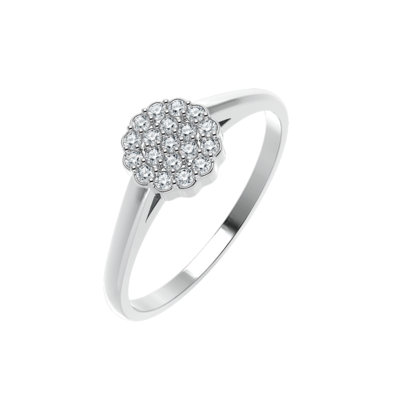 Fashion ring with big lab-grown diamond