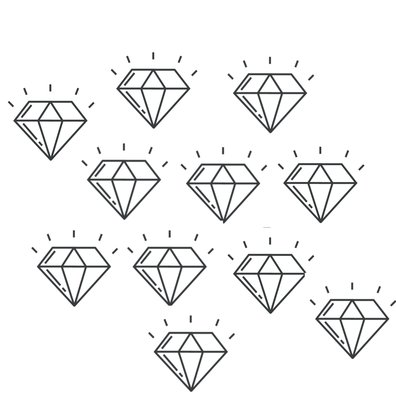 Melee lab-grown diamonds