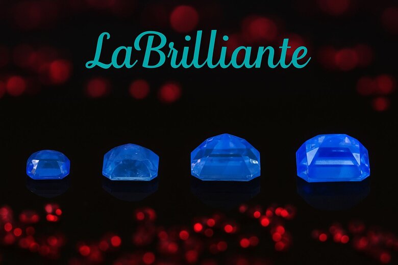 Image: Pink Diamond Fluorescence Pattern Comparison - UV light photography showing natural Argyle vs lab-grown fluorescence signatures for authentication purposes