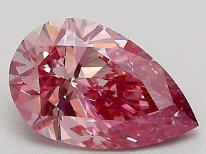 1.00 Ct. Fancy Vivid Pinkish Purple Pear Lab-Grown Diamond