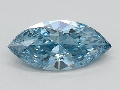 0.33 Ct. Fancy Vivid Blue Marquise Lab-Grown Diamond