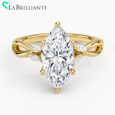 Willow Diamond Ring (18 ct. tw.) in 18K Yellow Gold