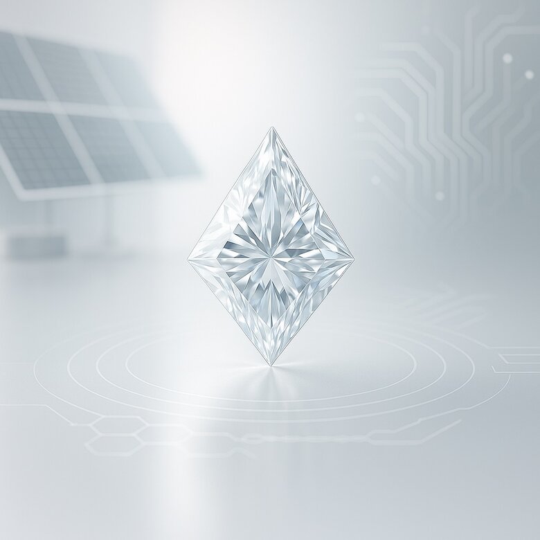 Image: Modern CVD facility showing the controlled environment and precise equipment used for geometric diamond production - Demonstrates the advanced technology behind consistent geometric shapes