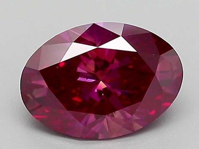 Purple lab-grown diamond