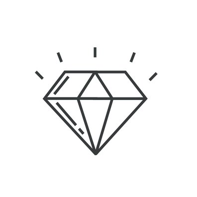 Lab-created diamond similar to real one