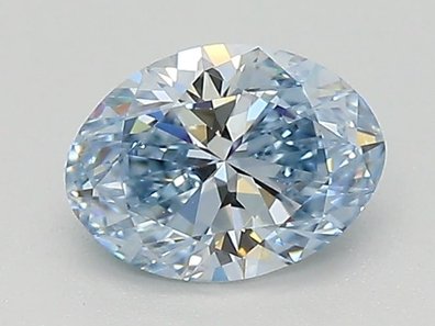 0.70 Ct. Fancy Vivid Blue Oval Lab-Grown Diamond