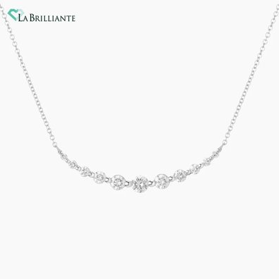 Marseille Lab Diamond Necklace in 18K White Gold