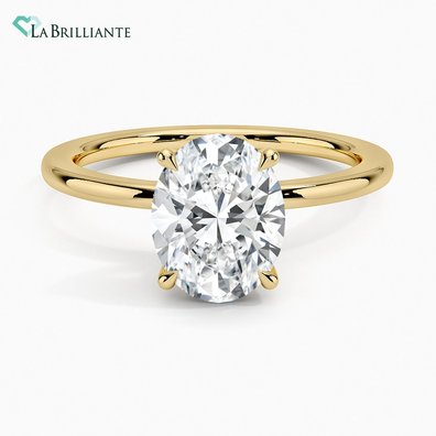 Audrey perfect Fit Solitaire Engagement Ring in 18K Yellow Gold