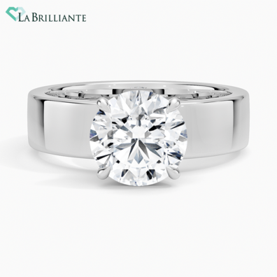 Alden Lab Diamond Engagement Ring in 18K White Gold