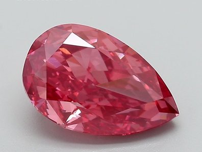 3.01 Ct. Fancy Vivid Pinkish Red Pear Lab-Grown Diamond