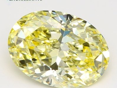 1.6 Ct. Fancy Intense Yellow Oval Lab-grown Diamond