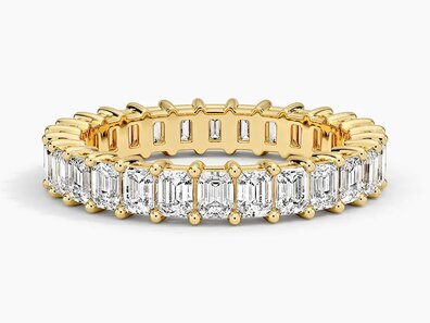 Emerald Lab Diamond Eternity Ring (2 ct. tw.) in 14K Yellow Gold