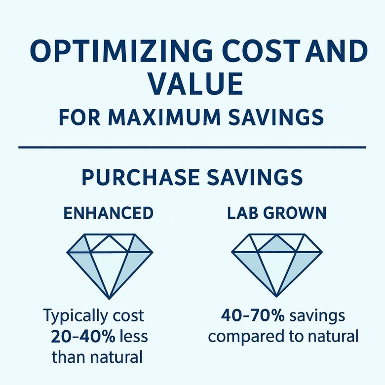 Image: Value of Enhanced Diamond Vs Lab grown Diamond