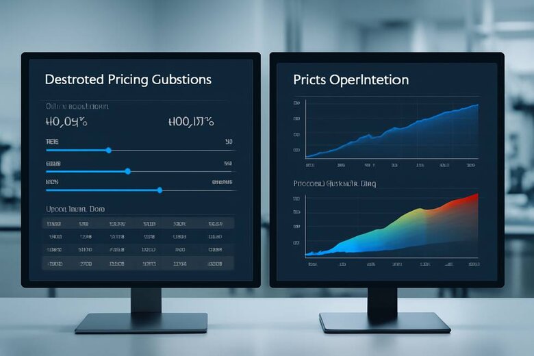 Image: Diamond Pricing Calculator Interface Comparison - Professional tools showing real-time market data analysis with 4Cs variables and price optimization strategies