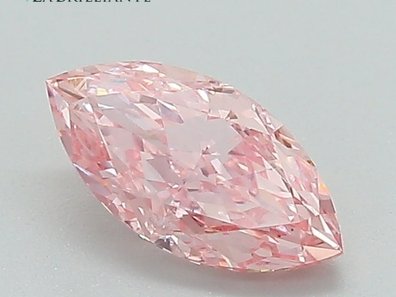 0.72 Ct. Fancy Intense Pink Marquise Lab-Grown Diamond