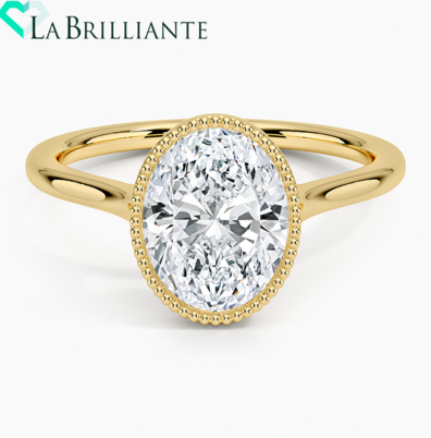 Margot Bezel Ring in 18K Yellow Gold