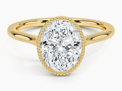 Margot Bezel Ring in 18K Yellow Gold