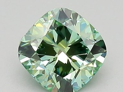 1.02 Ct. Fancy Deep Green Cushion Lab-Grown Diamond