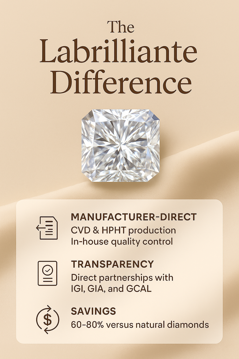 Vertical integration diagram showing Labrilliante