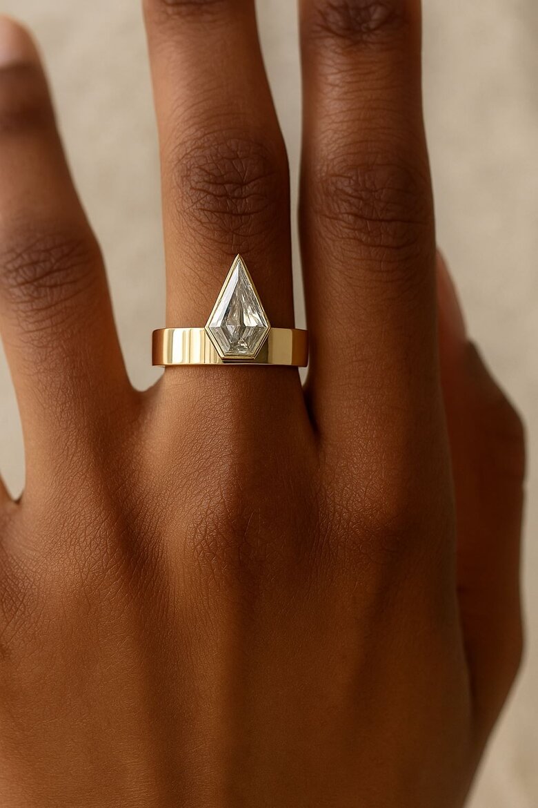 Image: Accent Shape Lab Grown Diamond Ring