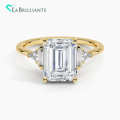 Edie Art Deco Diamond Ring in 18K Yellow Gold