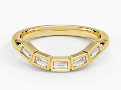 Bettina Contour Baguette Diamond Ring (14 ct. tw.) in 18K Yellow Gold