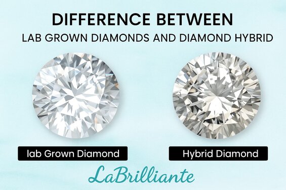 Image: Difference between lab-grown diamond and hybrid diamond