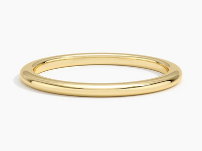 1.5mm Comfort Fit Wedding Ring in 14K Yellow Gold