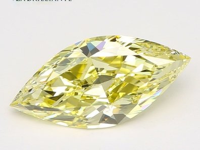 0.70 Ct. Fancy Intense Yellow Marquise Lab-Grown Diamond