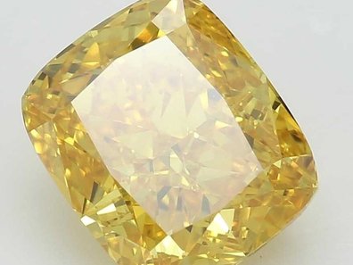 1.73 Ct. Fancy Vivid Orange Cushion Lab-Grown Diamond