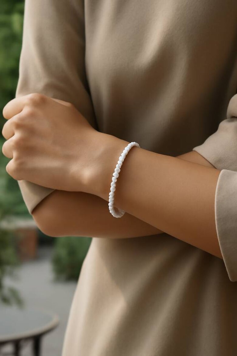 Image: Stunning Lab-Grown Diamond Cuff Bracelet on Elegant Wrist with Natural Lighting - Showcases Brilliant Fire and Ethical Luxury
