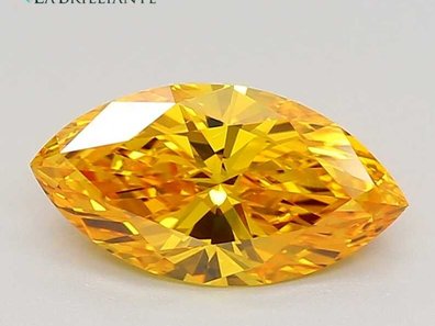 1.36 Ct. Fancy Vivid Orange Marquise Lab-Grown Diamond