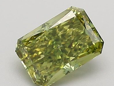 0.76 Ct. Fancy Vivid Green Radiant Lab-Grown Diamond