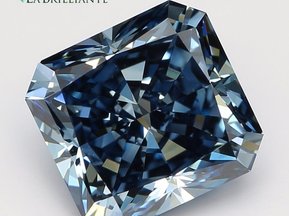 2.17 Ct. Fancy Dark Blue Cut-Cornered Rect. Mod. Lab-Grown Diamond