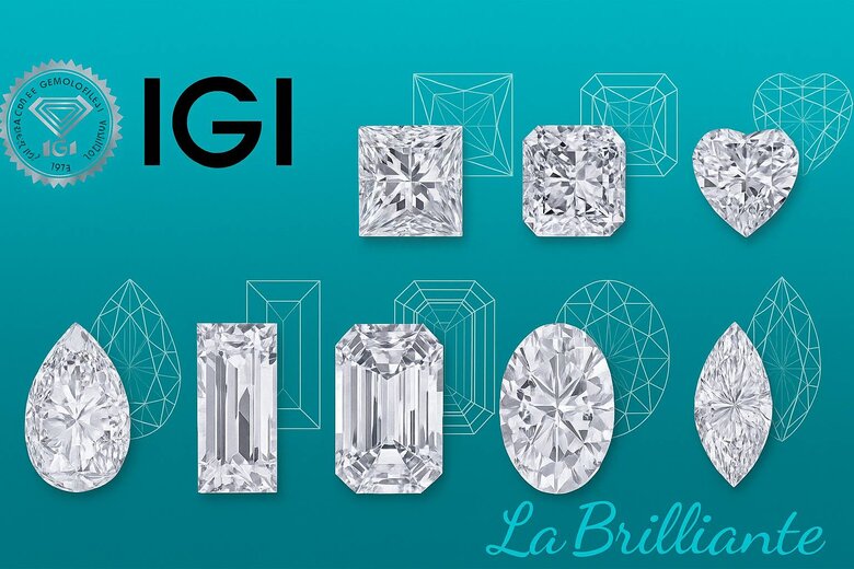 Image: Certified diamonds showing key cut quality measurements and grades