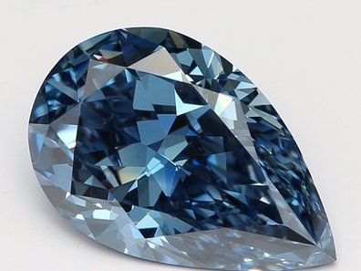 1.53 Ct. Fancy Dark Blue Pear Lab-Grown Diamond