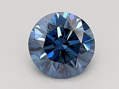 0.55 Ct. Fancy Deep Blue Round Lab-Grown Diamond