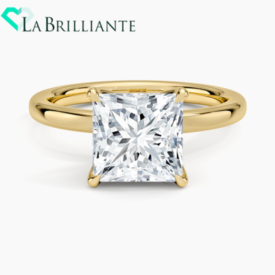 Petite Elodie Perfect Fit Solitaire Ring in 18K Yellow Gold