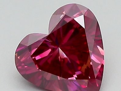 1.01 Ct. Fancy Purplish Red Heart Lab-Grown Diamond