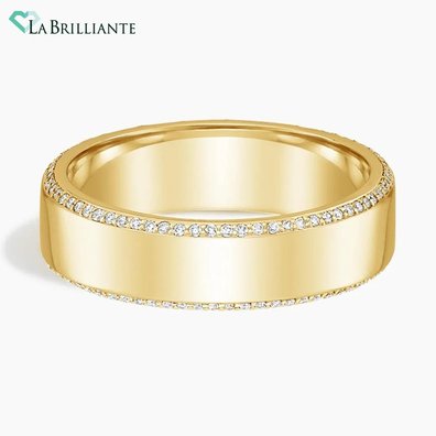 Avalon Eternity Lab Diamond Ring in 18K Yellow Gold